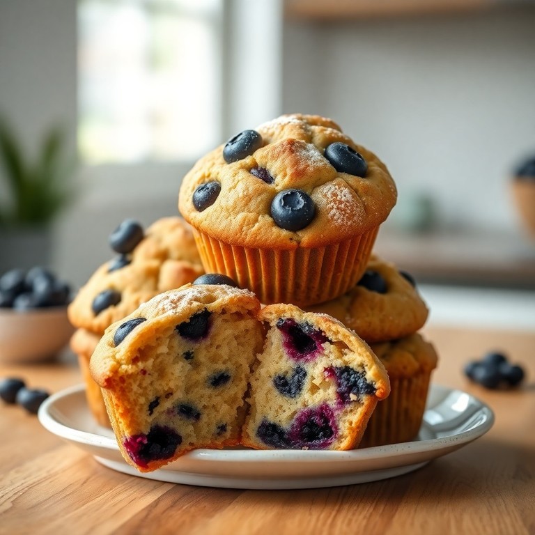 Blaubeer-Profi-Muffins mit Skyr und Proteinpulver