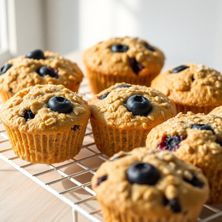 Kalorienarme Blaubeer-Protein-Muffins mit Magerquark