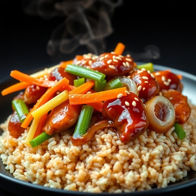 Pollo Teriyaki con Verdure Croccanti e Riso Integrale
