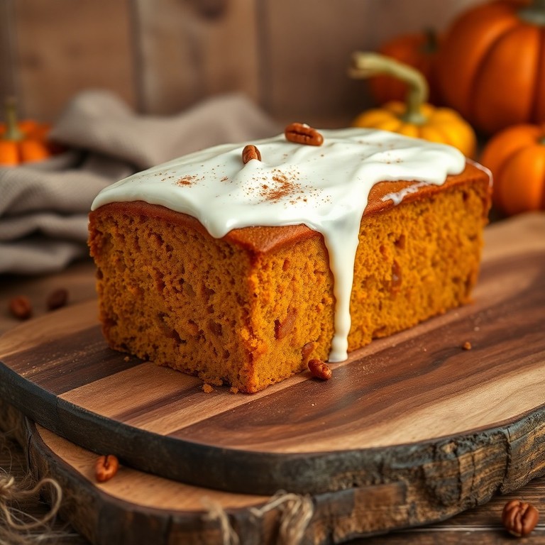 Klassischer Kürbis-Apfel-Kuchen mit Frischkäse-Frosting