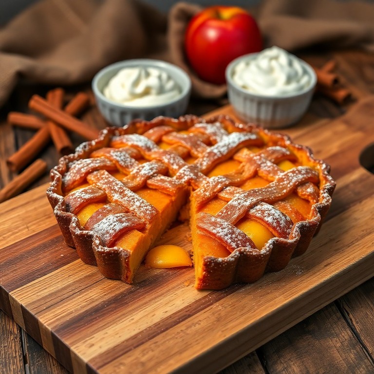 Kürbis-Apfel-Tarte mit Zimtkruste