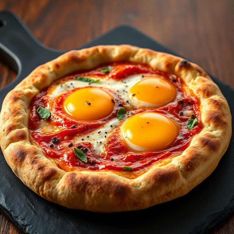 Pizza Protéinée Express aux Œufs et Fromage