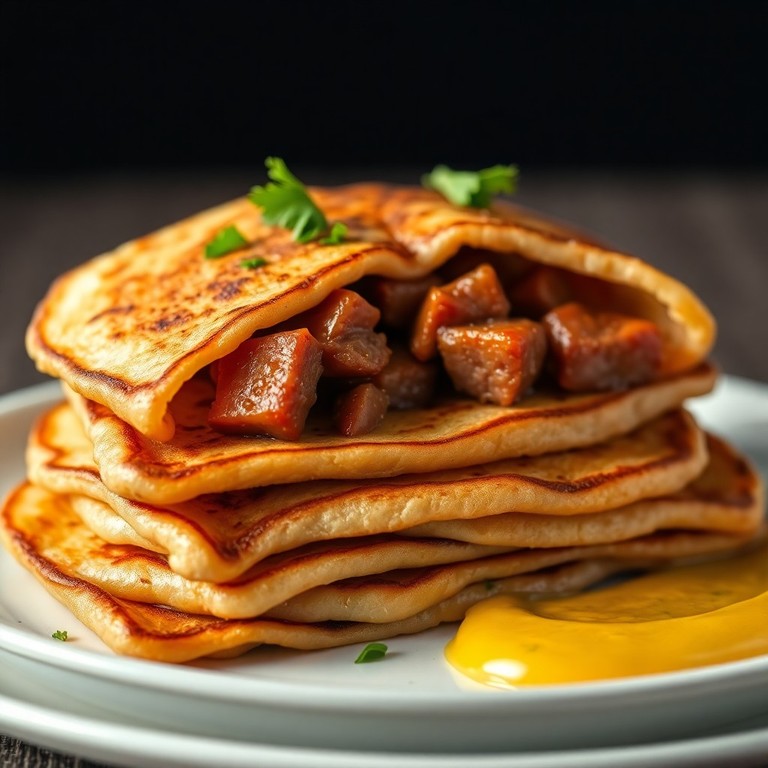 Panquecas de Batata e Calabresa Defumada