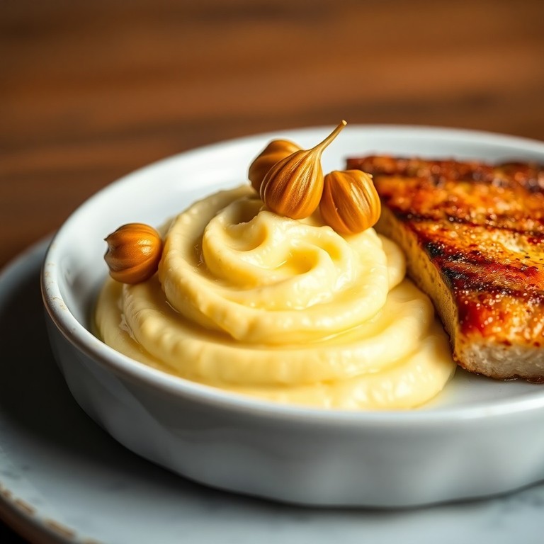 Puré de Yuca Cremoso con Ajo (Acompañamiento para Pirarucú)