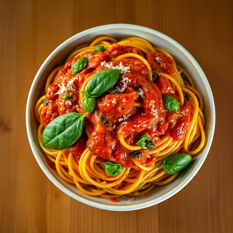 Classic Tomato Pasta with Sautéed Onions