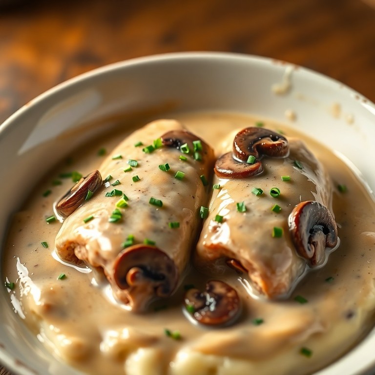 Paupiettes de Veau à la Crème et Champignons