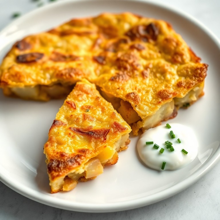 Frittata Soffice di Patate, Cipolla e Yogurt Greco