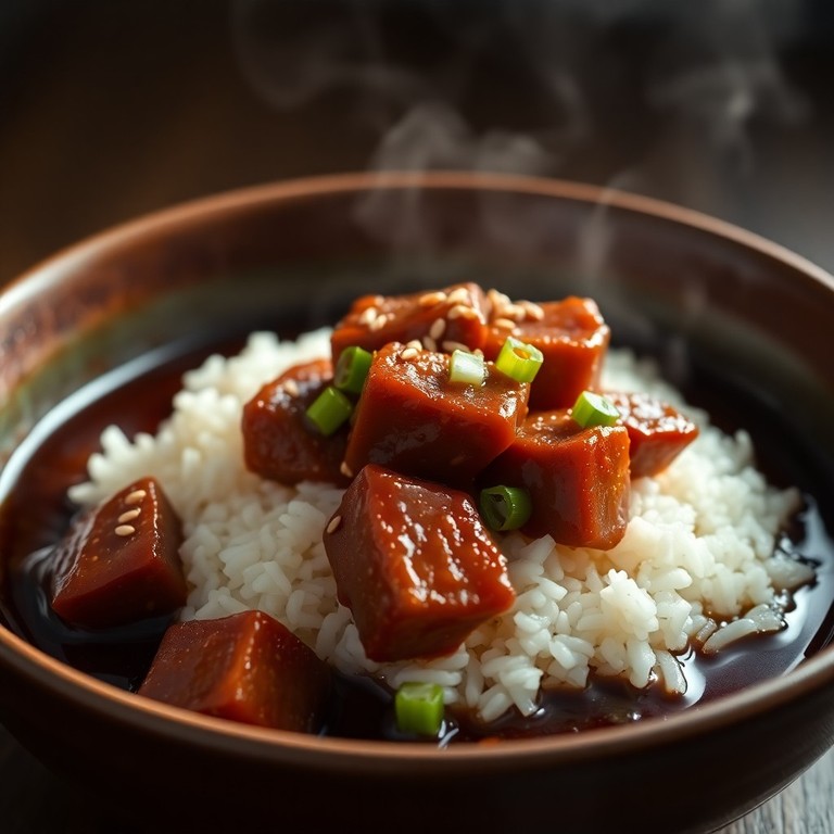 Estofado de Cerdo en Salsa de Soja con Arroz Aromático