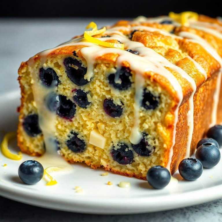 Bizcocho Esponjoso de Arándanos y Limón con Chocolate Blanco
