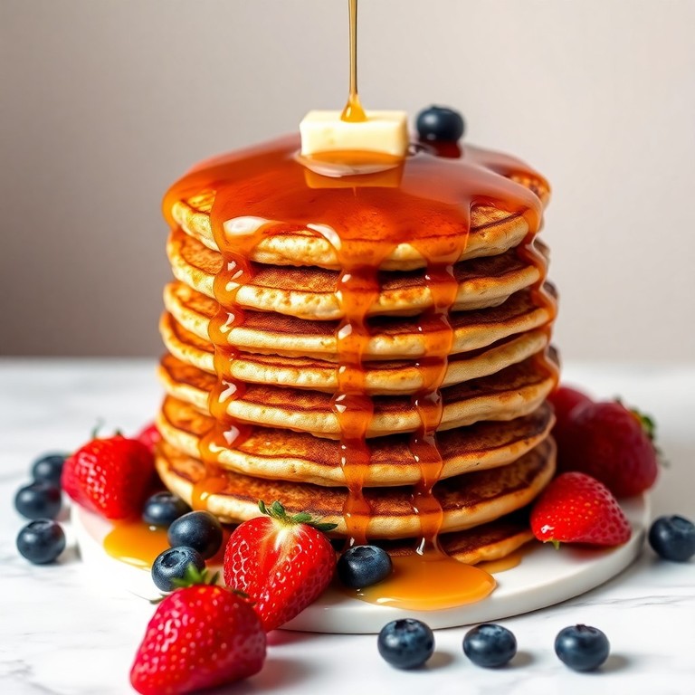 Panqueques de Avena y Yogur al Estilo Americano