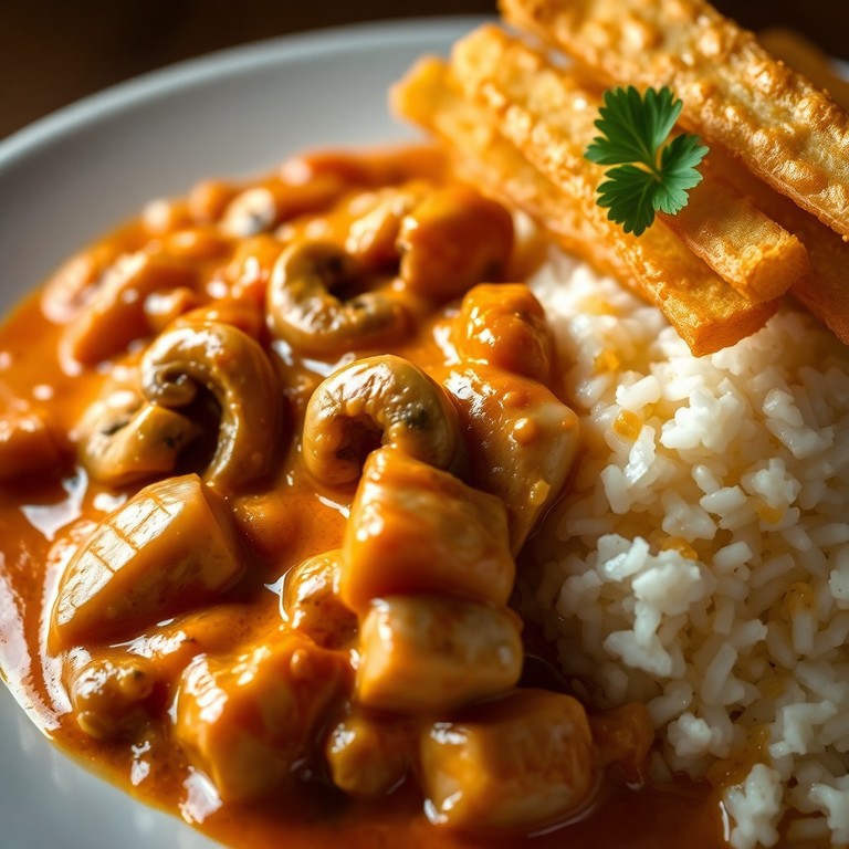 Strogonoff de Frango Clássico com Champignons