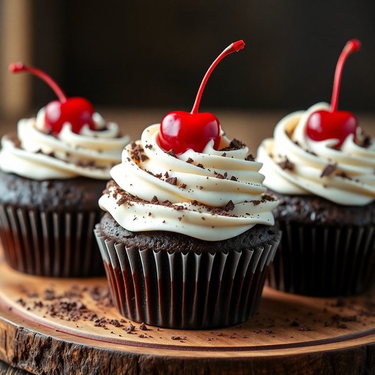Schwarzwälder Kirsch Cupcakes ohne Alkohol