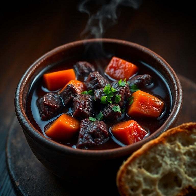 Estofado de Carne Clásico con Vino Tinto