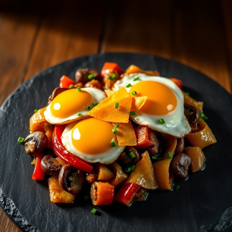 Salade Chaude de Champignons et Oignons à la Cheddar Fort