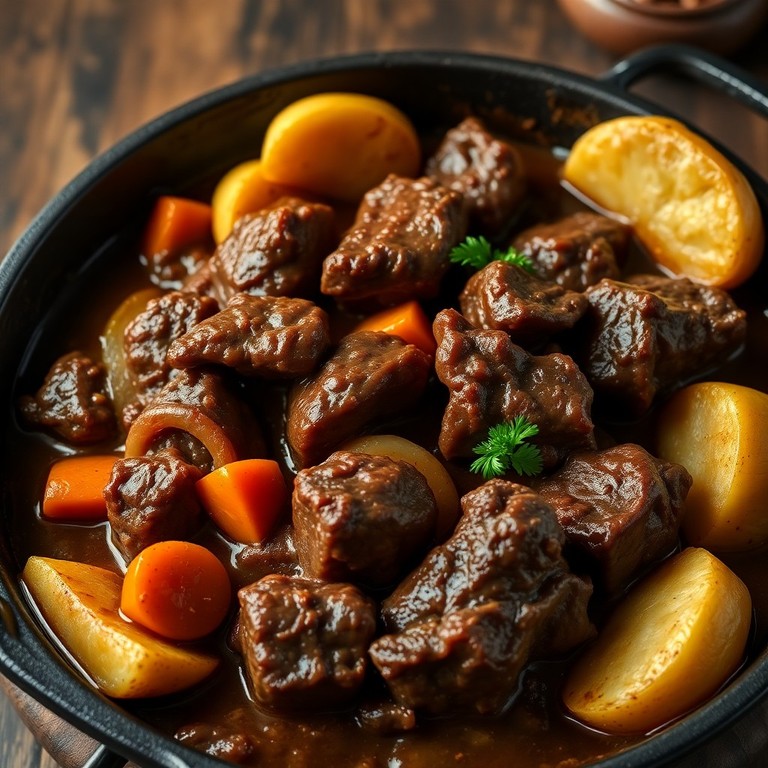 Carne Assada de Panela Clássica com Cebola e Alho