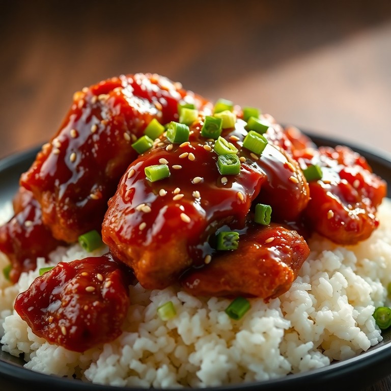 Poulet Teriyaki Croustillant à la Farine de Riz