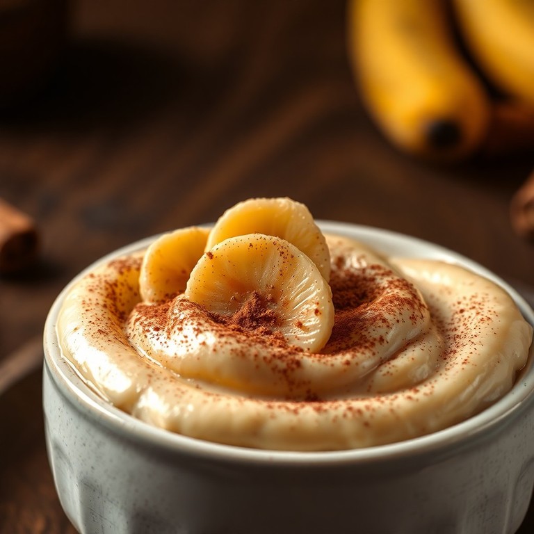 Creme Doce de Leite e Banana com Canela