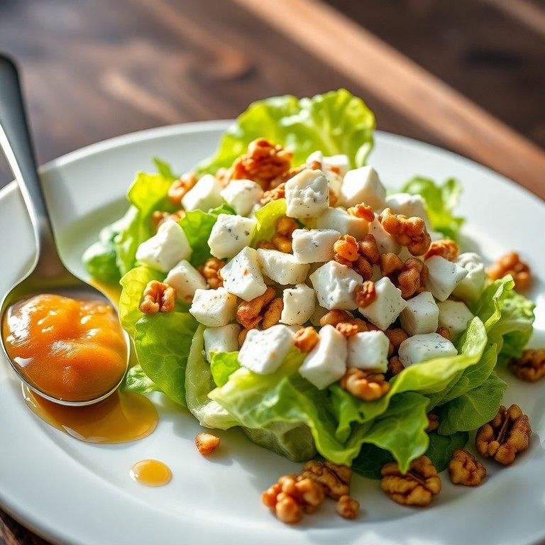 Little Gem Salade met Blauwe Schimmelkaas en Kweepeercompote