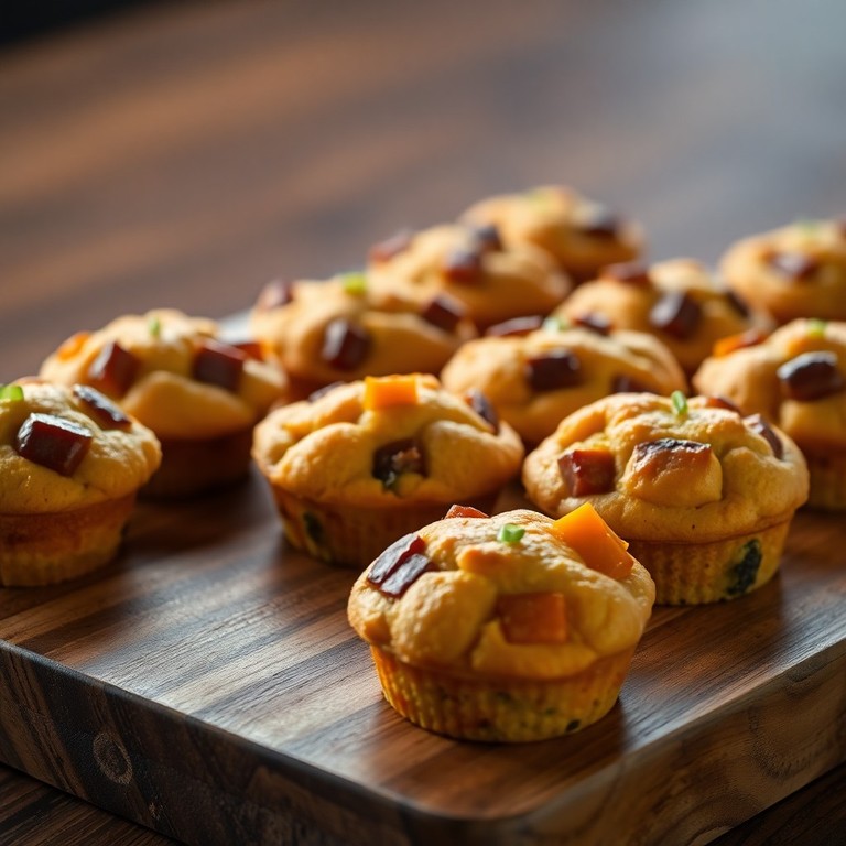 Muffins Salés à la Courge et à la Saucisse Asiatique à la Citronnelle