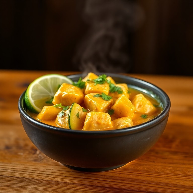 Cremiges Zucchini-Hähnchen-Curry