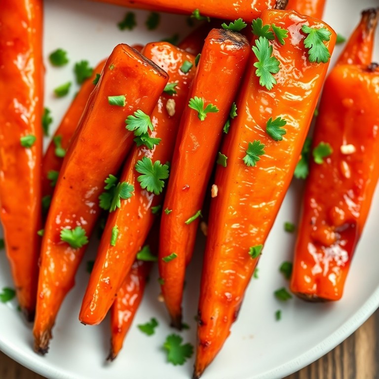 Carottes Rôties au Miel et Gingembre Frais