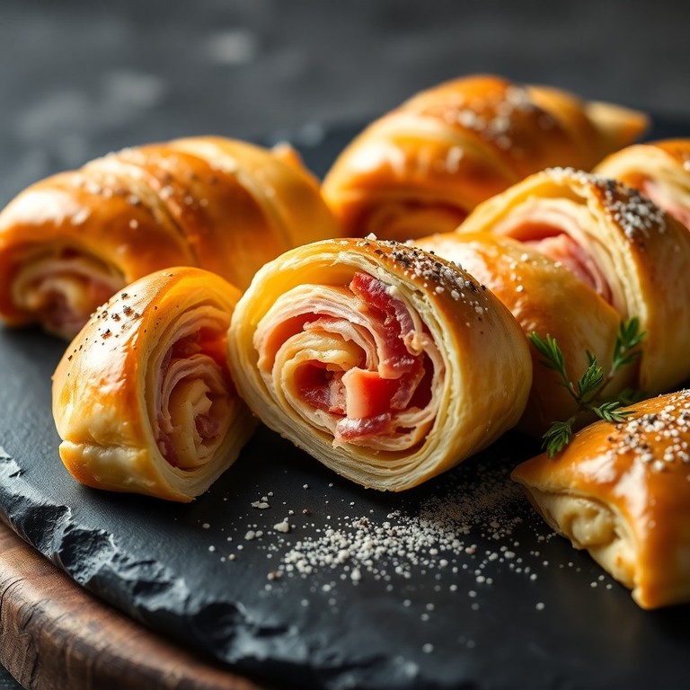 Rouleaux Croustillants de Panais et Jambon Cru à la Moutarde