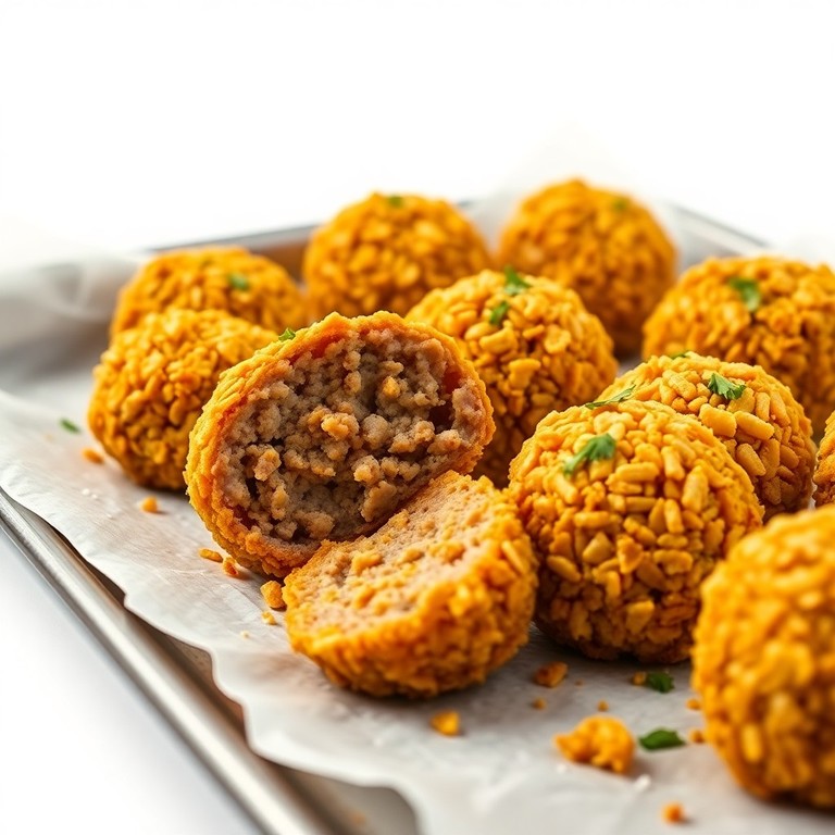 Polpette di Manzo Croccanti ai Corn Flakes al Forno con Aglio Aromatico