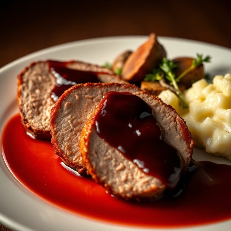 Cinta de Lomo Adobada en Salsa de Vino Tinto