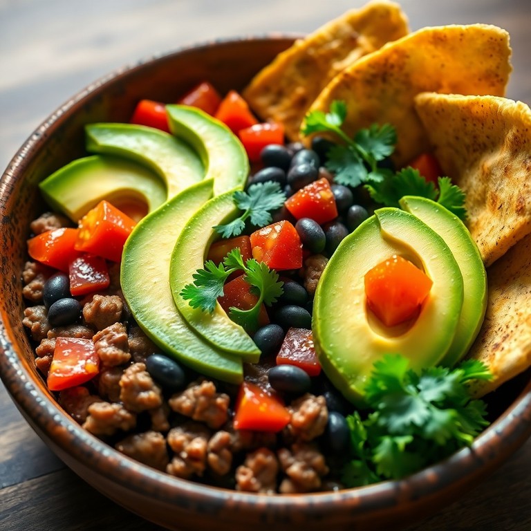 Bowl Nutritivo de Carne, Frijoles y Aguacate