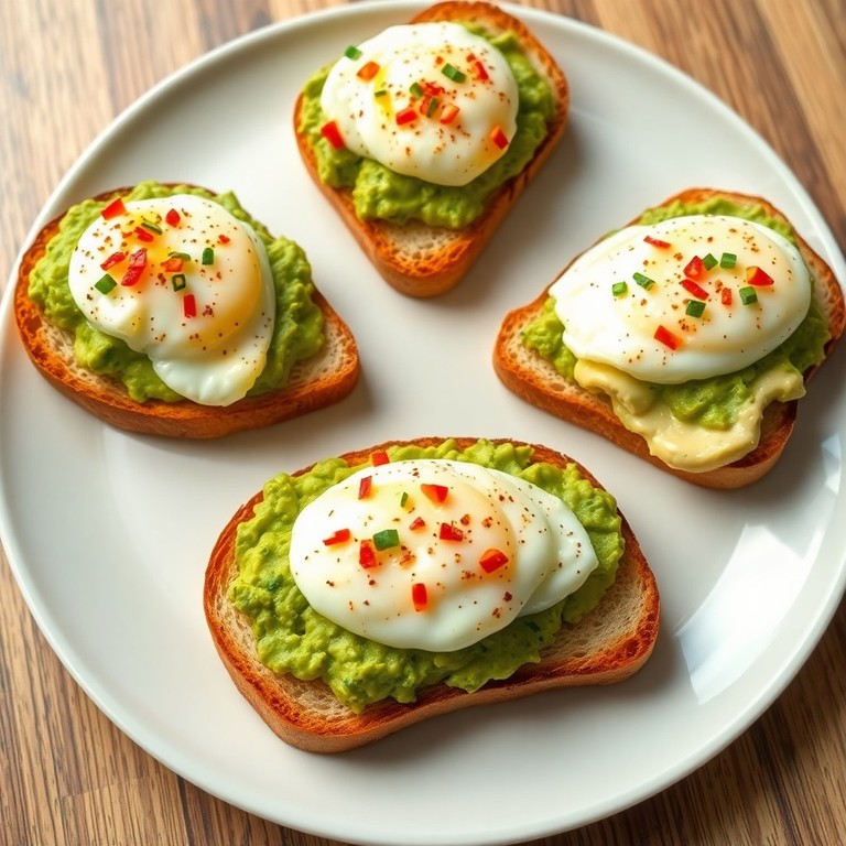 Tostadas Crocantes de Aguacate y Huevo Revuelto