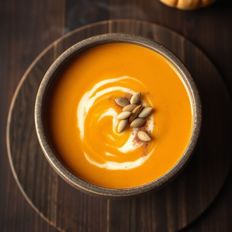 Sopa Cremosa de Calabaza y Zanahoria con Toque de Canela