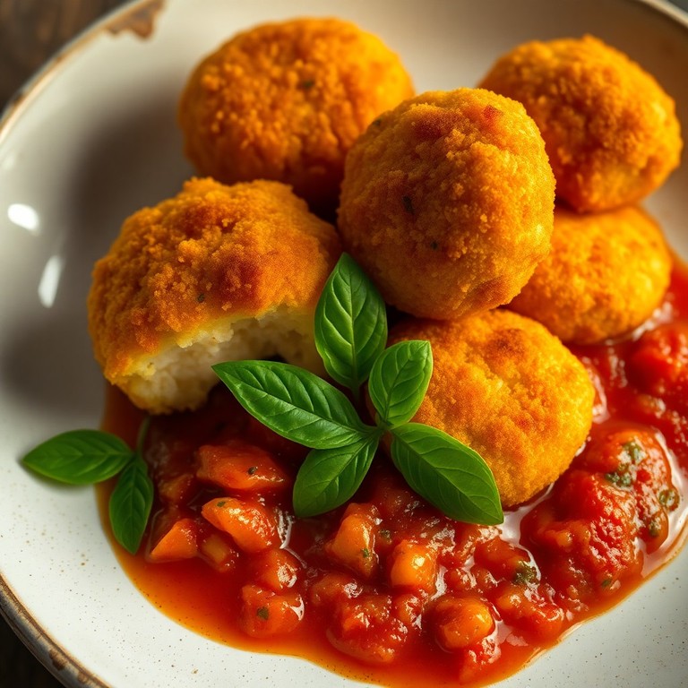 Croquetes Cremosos de Frango com Milho e Molho Rústico de Tomate