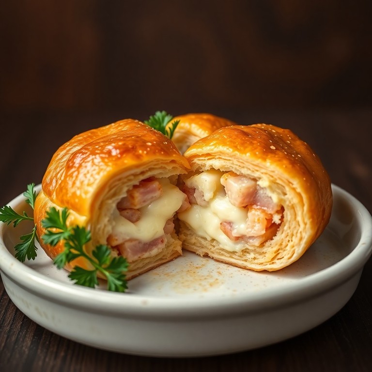 Pastel de Forno Cremoso de Queijo e Presunto