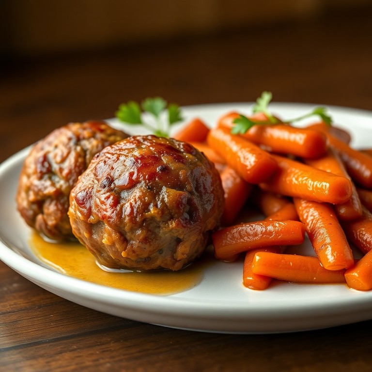 Hartige Hollandse Gehaktballen met Gekaramelliseerde Worteltjes