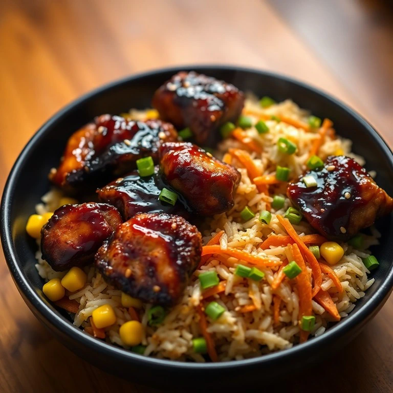 Frango Teriyaki Clássico com Legumes e Arroz