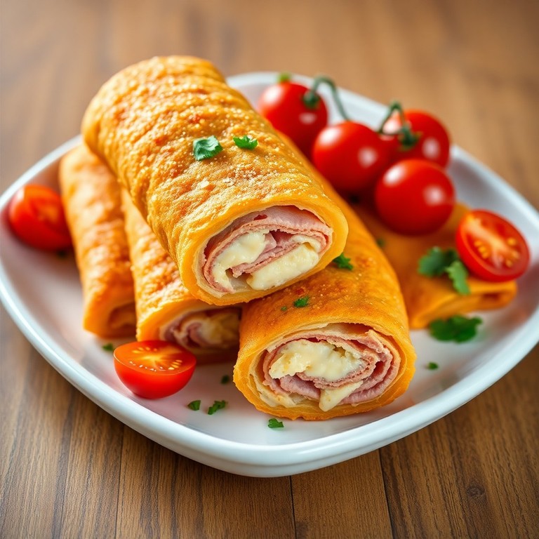 Rollitos Crujientes de Atún, Jamón y Queso en Air Fryer