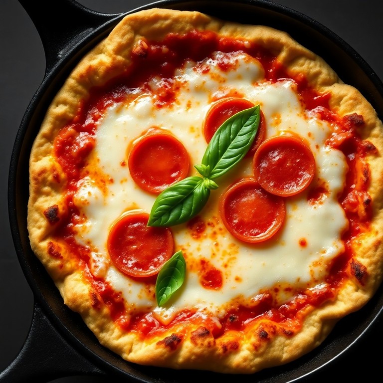 Pizza Rápida en Sartén de 10 Minutos