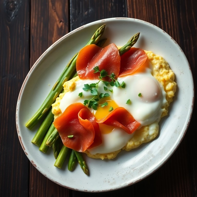 Revuelto de Espárragos Verdes y Jamón Serrano