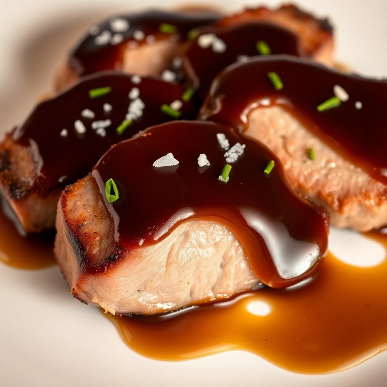 Filet Mignon de Porc au Caramel Sous Vide et sa Sauce Riche
