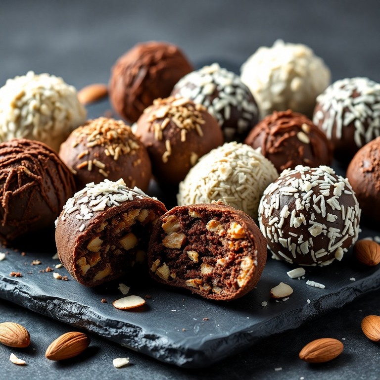 Bombones de Avena y Almendra Crujientes