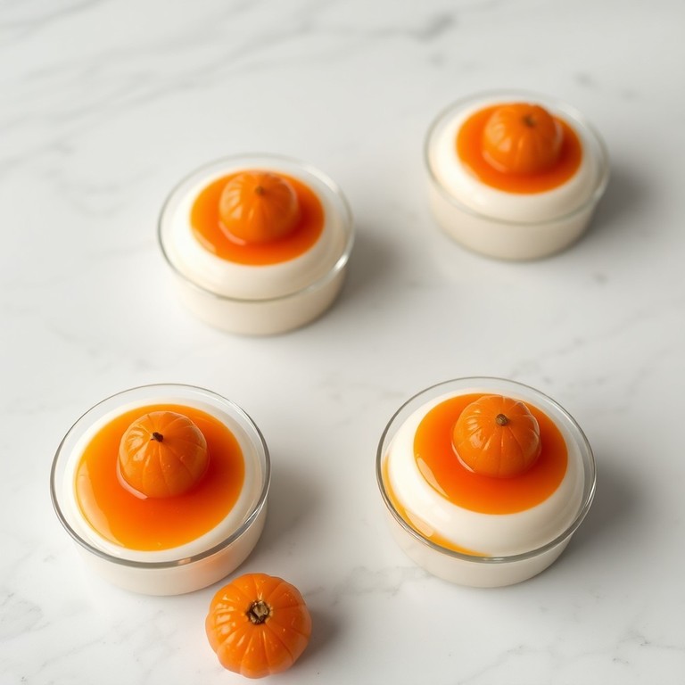 Panna Cotta Vanille, Gelée de Mandarine et Coing Poché aux Épices