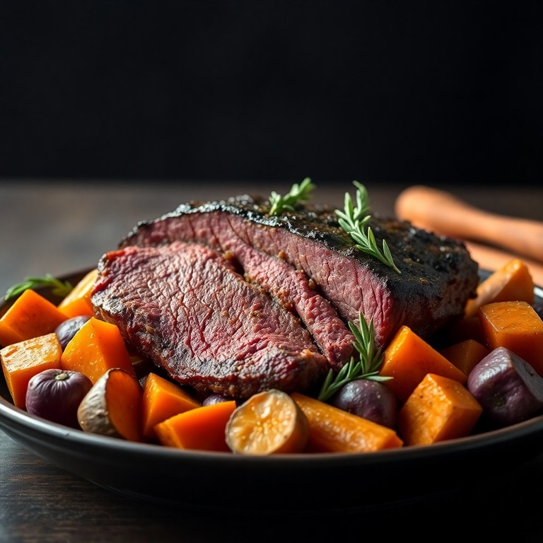 Hearty Slow-Roasted Beef with Root Vegetable Medley