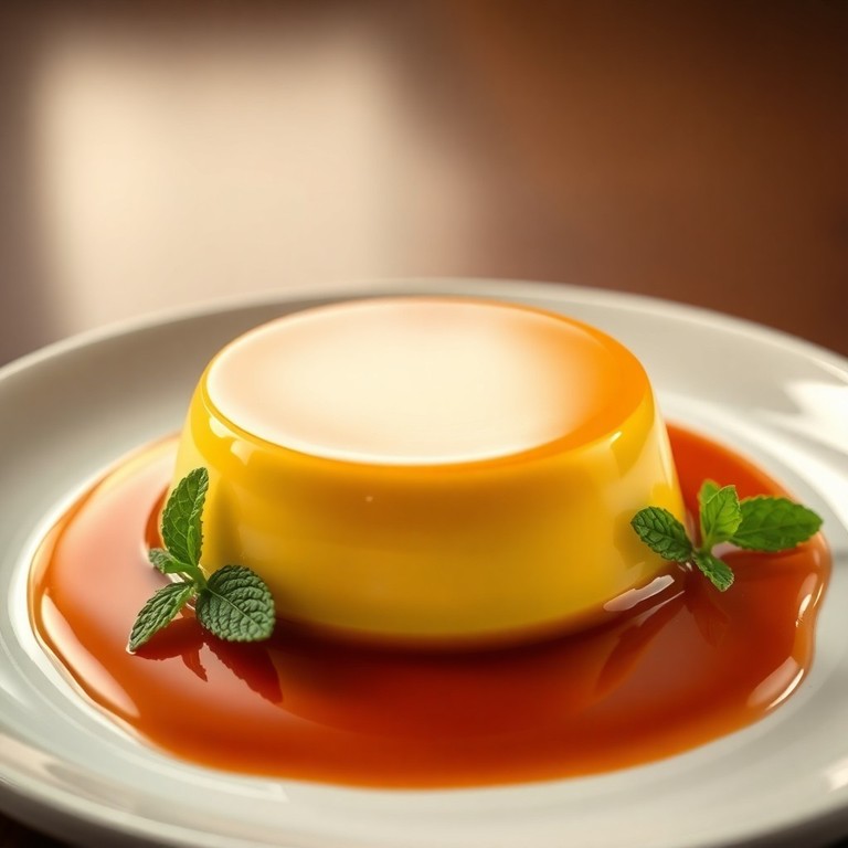 Flan Clásico de Leche Entera y Caramelo Dorado