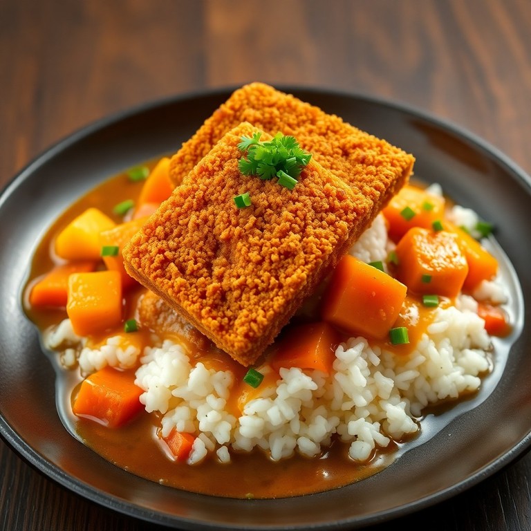 Veganes Tofu-Katsu Curry