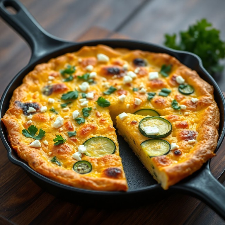 Frittata Rustique aux Courgettes et Chèvre