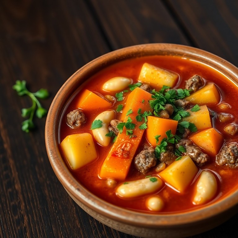 Mediterraner Gemüse-Hacktopf mit Cannellini-Bohnen