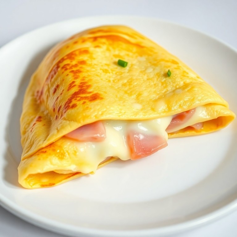 Omelete Clássica Recheada com Presunto, Queijo e Toque de Maionese