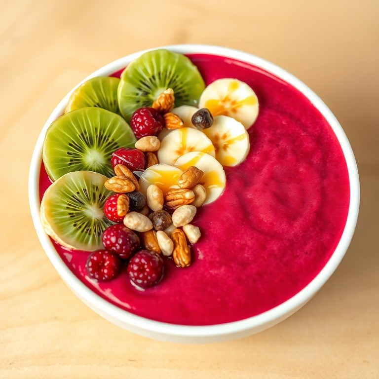 Smoothie Bowl Rafraîchissant aux Fruits et Noix