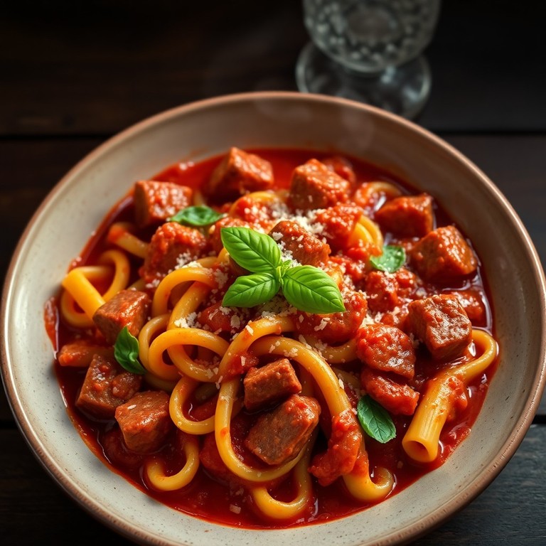 Herzhafte Salciccia-Pasta in aromatischer Tomatensauce