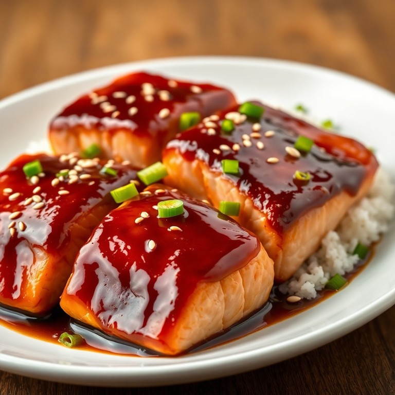 Salmón Glaseado en Salsa Teriyaki Rápida (Cocción en Olla)